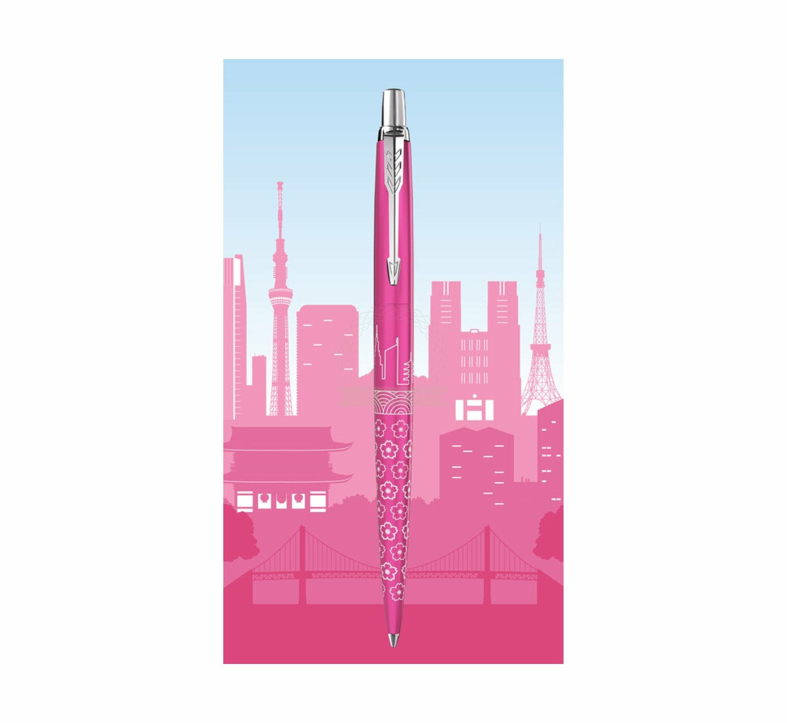 Parker Kugelschreiber – Pink, Edelstahl