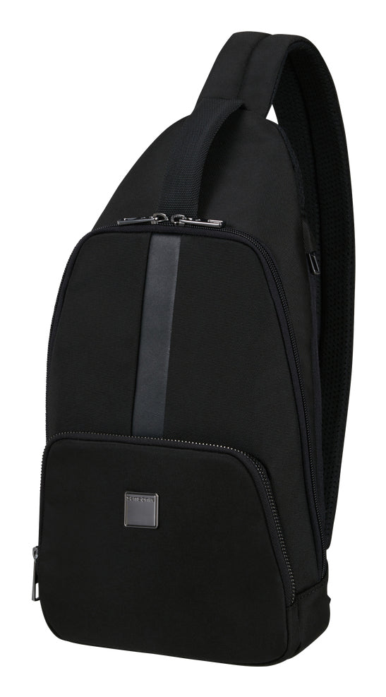 Samsonite Sacksquare M Umhängetasche – für Tablets bis 9,7", Polyester, Schwarz