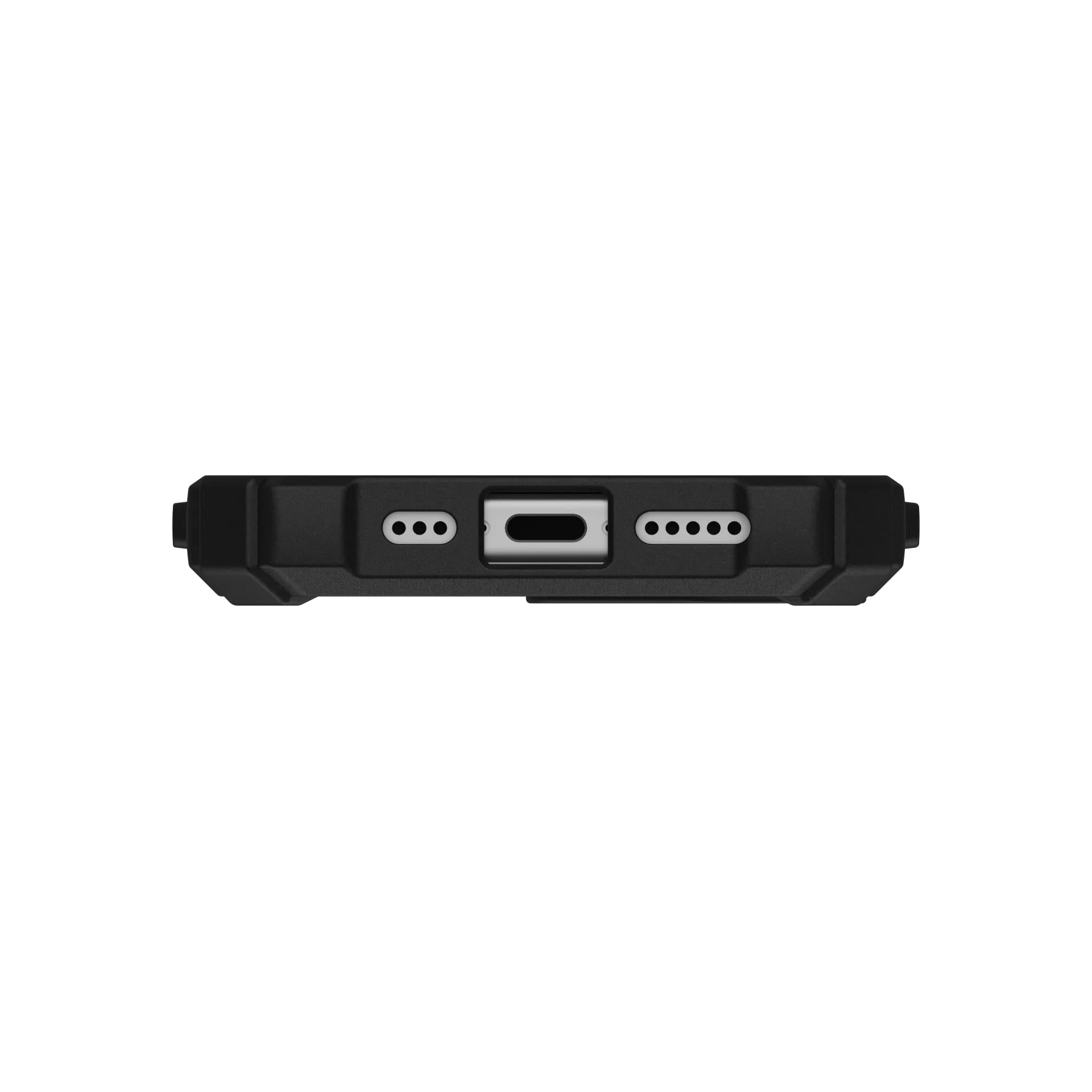 Urban Armor Gear Backcover – für Apple iPhone 16 – schwarz/orange – MagSafe-kompatibel