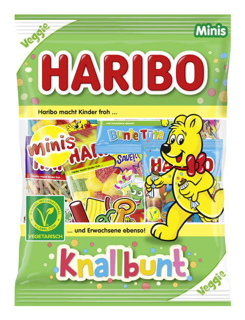 Haribo Knallbunt Minis Gummibonbons – Fruchtmix – 230 g