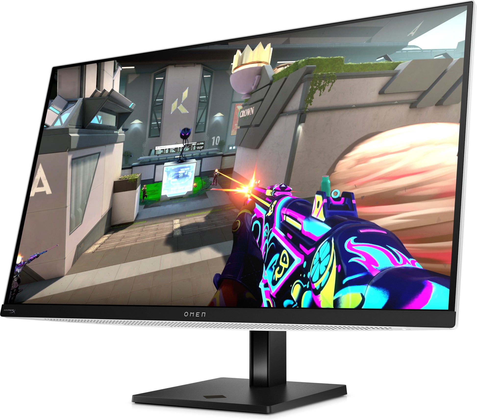 HP OMEN Transcend 32 – 31,5", 3840 × 2160 (4K), OLED, 240 Hz, USB-C 140 W, KVM, DisplayHDR 400