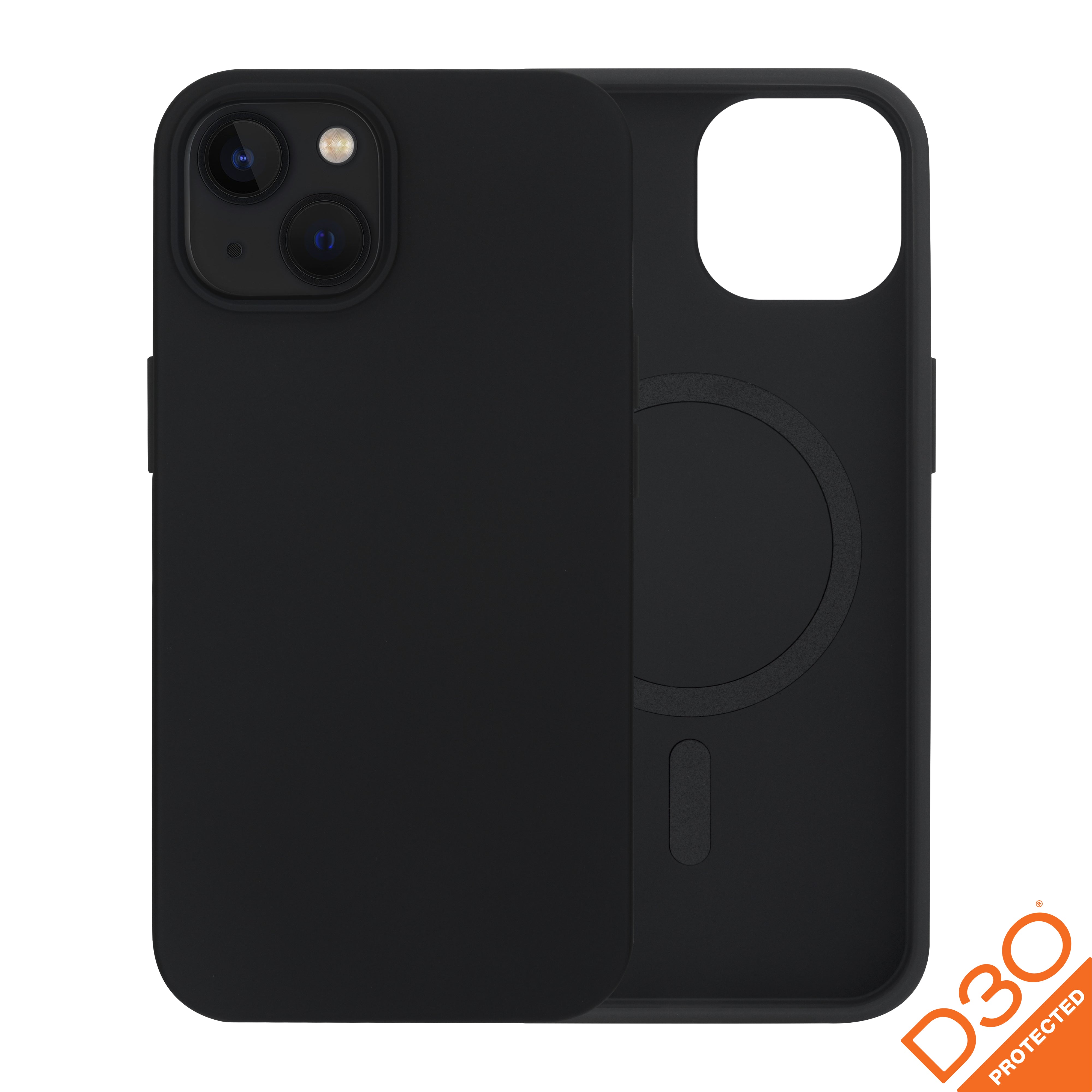 dbramante1928 Iceland D3O Backcover – für Apple iPhone 15, MagSafe, Recycling-Kunststoff, schwarz