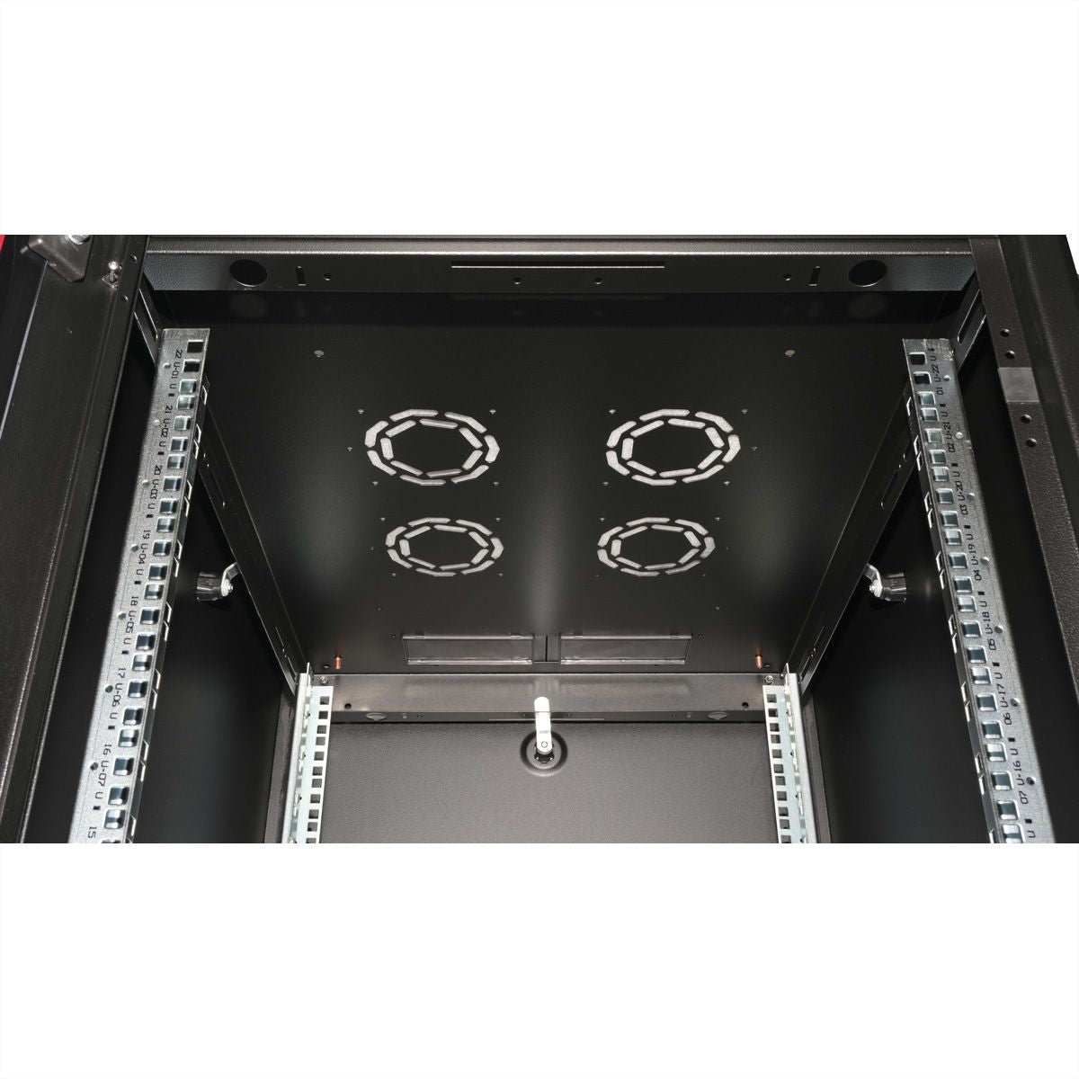 ROLINE Basic – 19" Netzwerkschrank 22U, IP20, abschliessbar, 600 × 800 × 1125 mm, schwarz, Stahl