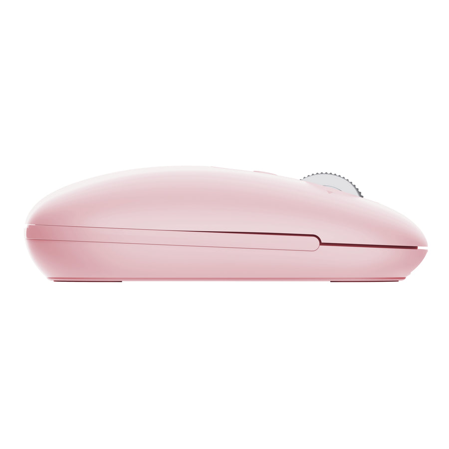 Trust Seron Slim Multi – Maus – Kabellos (Bluetooth/2,4 GHz), 3200 DPI, Beidhändig, Pink