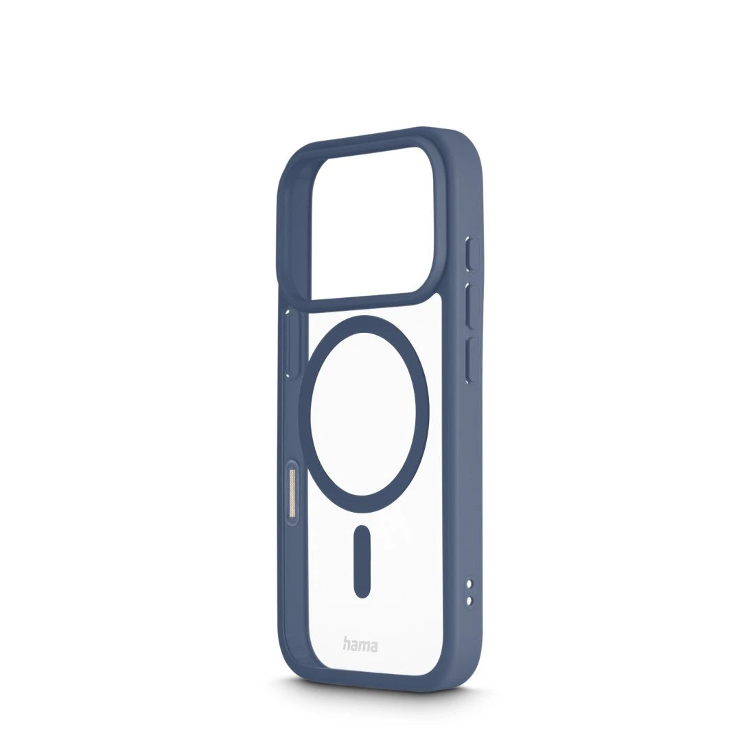 Hama Frame Protect – Backcover – für Apple iPhone 17 Pro, MagSafe, PC+TPU, Blau/Transparent