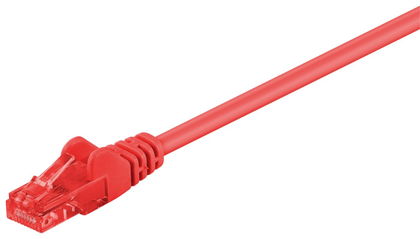 Microconnect Patchkabel – Cat6 U/UTP, 1 m, Rot, PVC, RJ-45