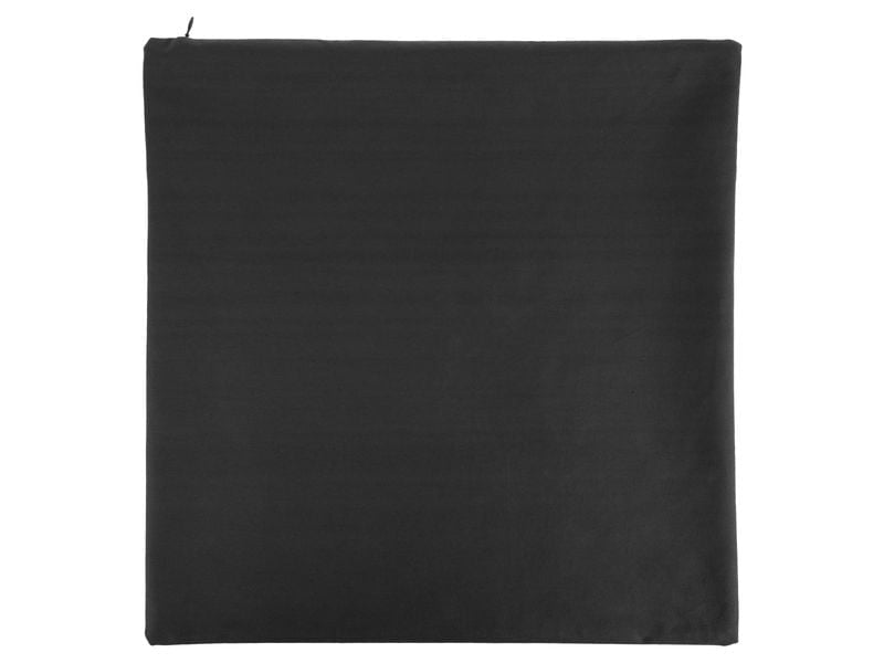 COCON Kissenbezug Baumwolle – 50 × 50 cm, Anthrazit, Reissverschluss