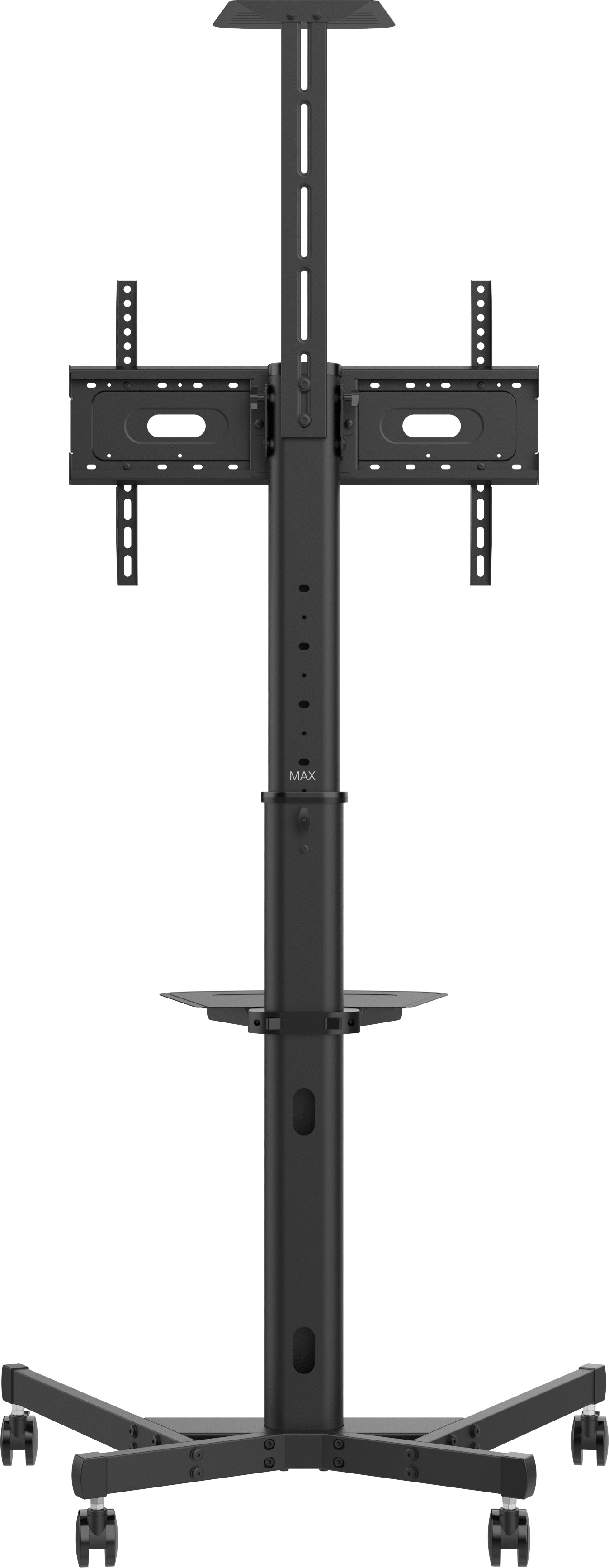 Vision TV-Wagen – 31–80" – VESA 200×200–600×400 – bis 50 kg, Höhenverstellbar, mit Rollen – VFM-F19