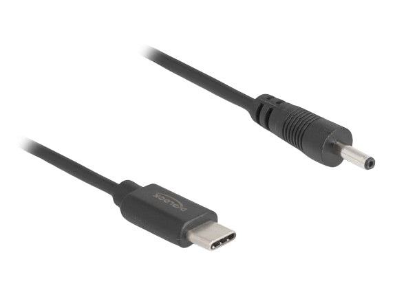 DeLOCK USB-C-zu-DC 3,0×1,1 mm Stromkabel – 0,27 m, 5 V, Schwarz
