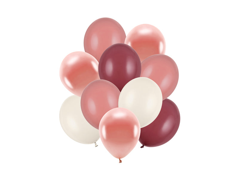 PartyDeco Luftballons – Rosa – Ø 30 cm – Latex – 10 Stk