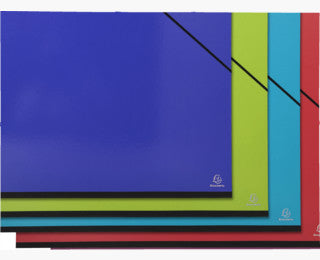 Exacompta Zeichenmappe Iderama 520 × 720 mm – Gummiband, Karton, mehrfarbig, Leinenrücken