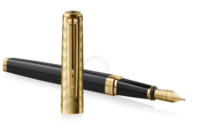 Waterman Exception Deluxe – Füllfederhalter – F – Schwarz