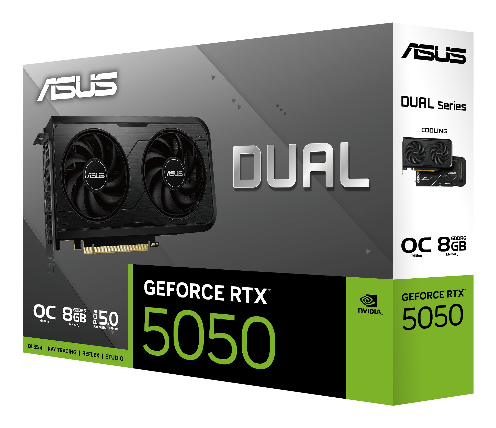 ASUS DUAL-RTX5050-O8G – PCIe Grafikkarte – 3×DP, 1×HDMI, PCIe 5.0, 1×8-pin