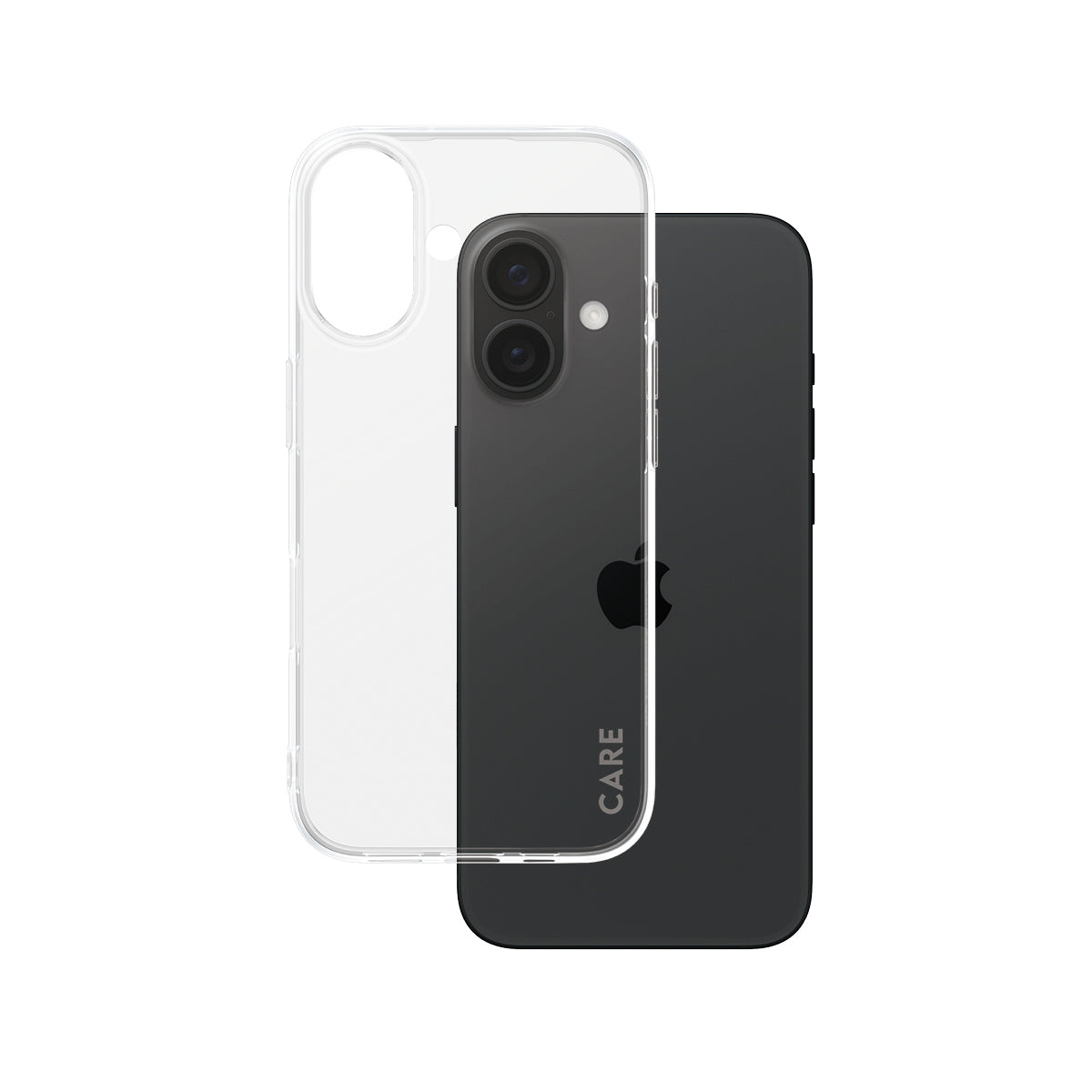 PanzerGlass CARE Backcover – für Apple iPhone 16, Recycling-Kunststoff, transparent