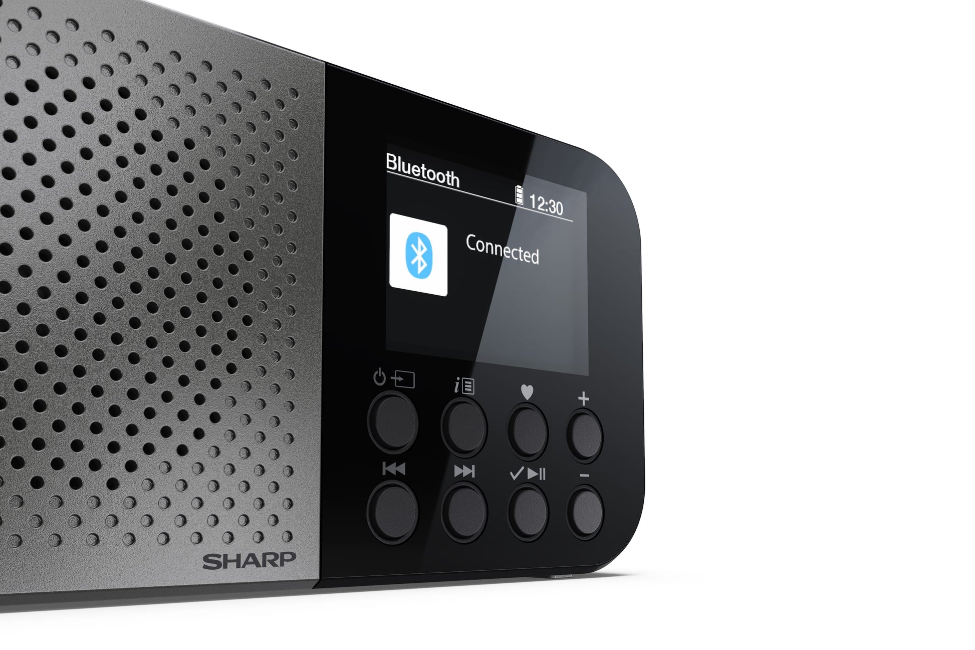 Sharp DR-P520 – DAB-/Internetradio – Portabel – DAB+, UKW, Bluetooth, 12 h – Grau