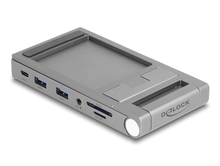 DeLOCK 88199 Dockingstation – USB-C, 1× HDMI, 2× USB-A, 2× USB-C, 60 W PD, 3,5 mm Audio, für Windows/Mac/Linux