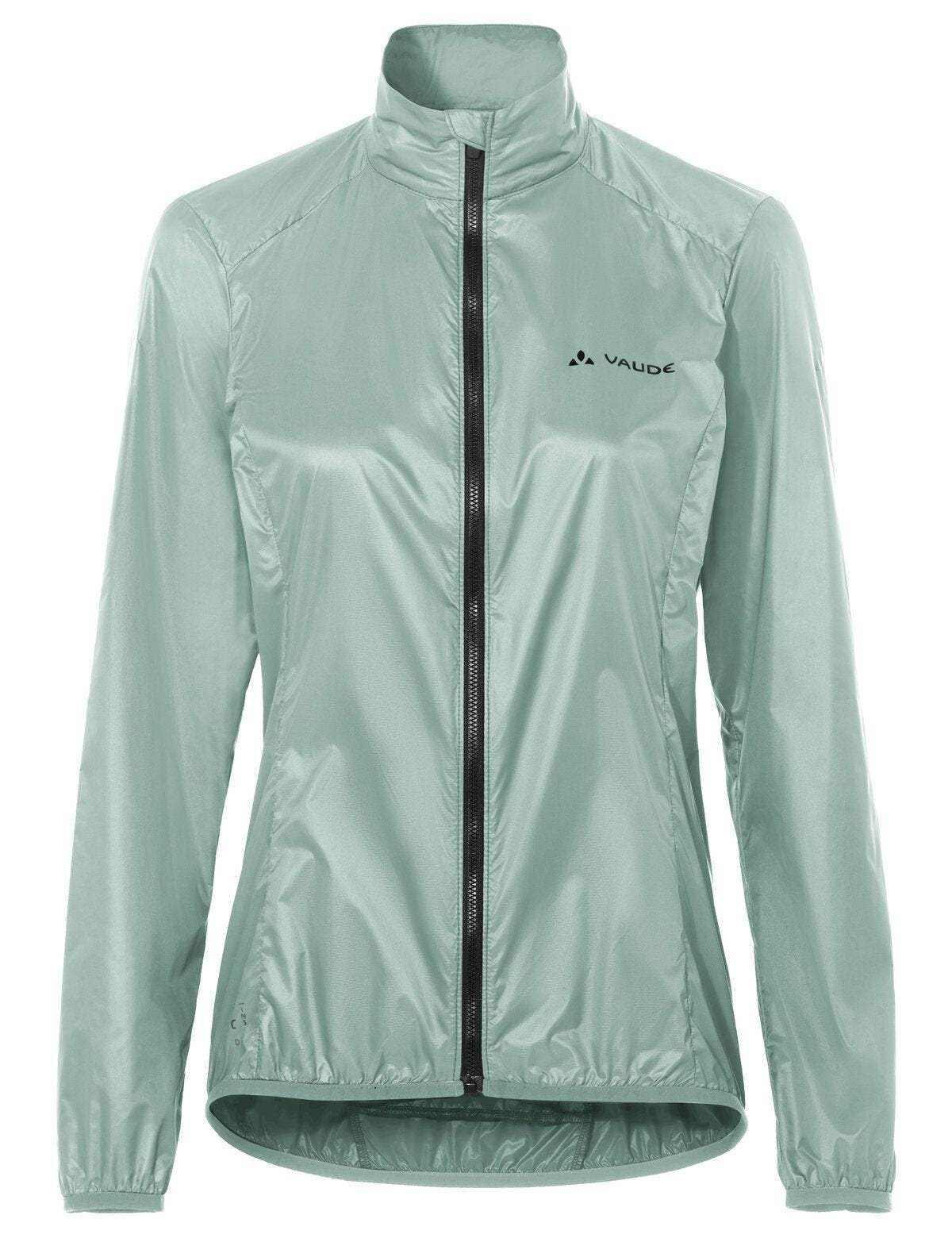 VAUDE Matera Velowindjacke – Grösse 44 – Polyamid (recycelt), Grün (dusty fern), winddicht, reflektierend