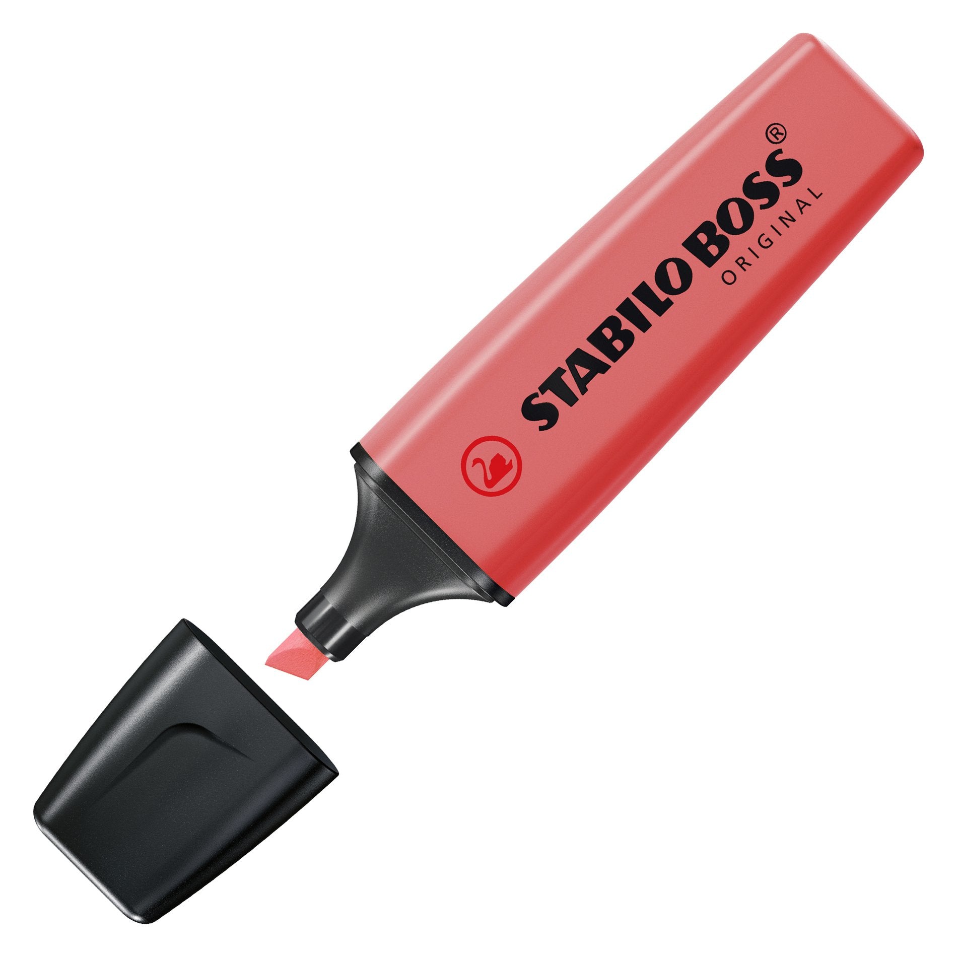 STABILO BOSS Original Textmarker Rot – Keilspitze, 2–5 mm, Nachfüllbar