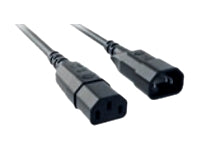Bachmann Netzkabel, IEC C14 auf IEC C13, 0,75 m, Schwarz