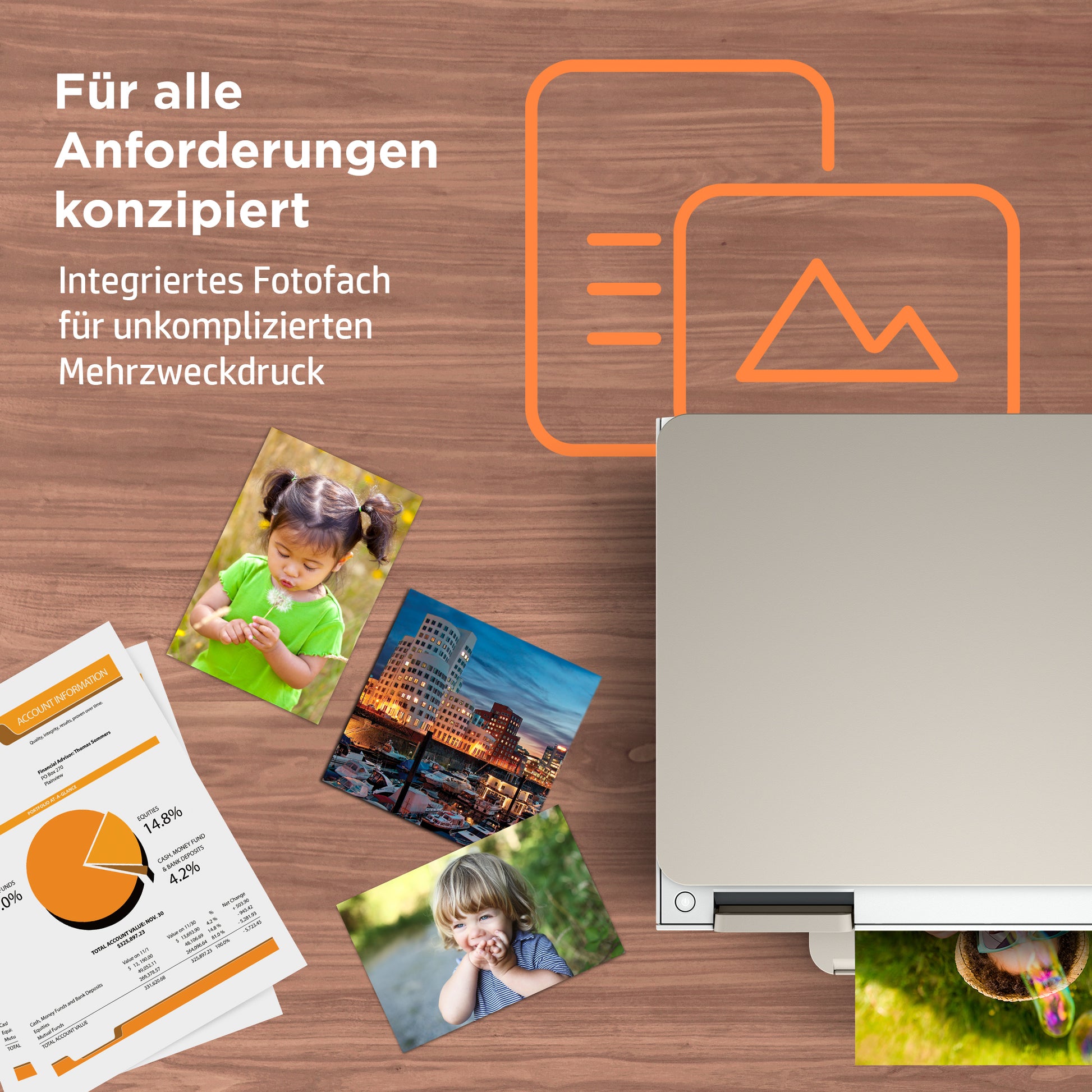HP Envy Inspire 7220e – Farbiges Tintenstrahl-MFP A4, 3-in-1 – USB/WLAN – Duplex – 15 Seiten/Min. S/W, 10 Seiten/Min. Farbe