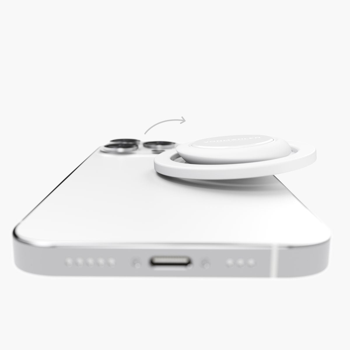 Vonmählen Backflip Mag – Foto-/Video-Griff – magnetisch, MagSafe – für iPhone (MagSafe) – Weiss