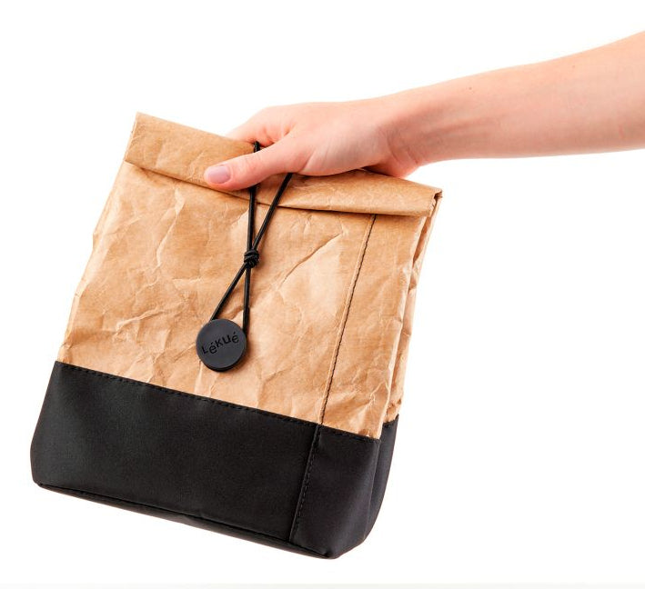 Lékué Lunchtasche To Go – 4 l, 130×250×200 mm – braun, Kunststoff – 1 Stk.