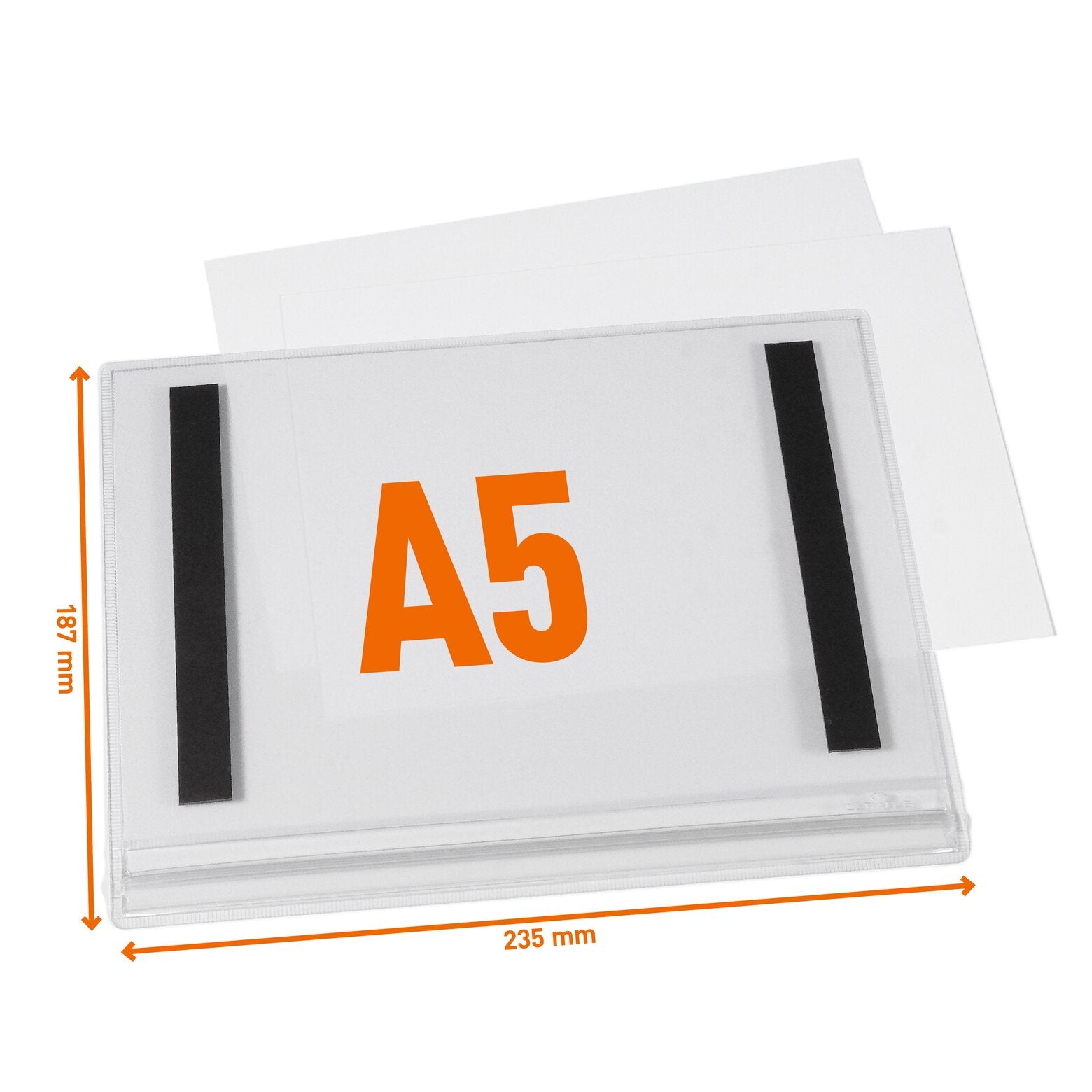 Durable Wasserdichte Plakattasche – DIN A5 – Transparent – 5er Pack