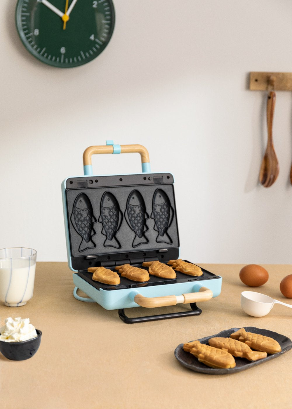 CREATE Ersatzteller Stone 3 in 1 Taiyaki – Teflonbeschichtet, für Waffeleisen 3in1 Studio, 2 Stk.