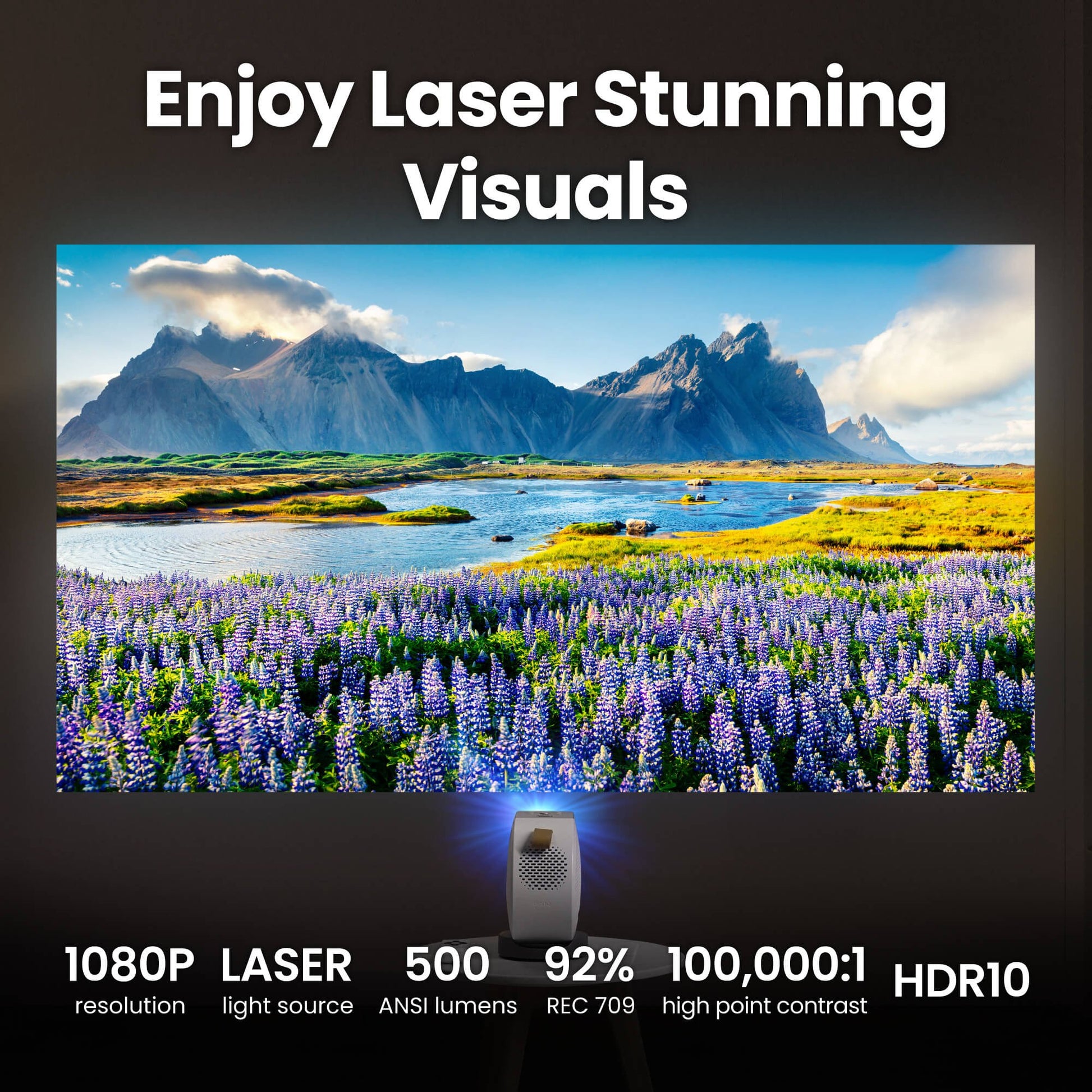BenQ GV50, Laser-DLP-Projektor – Full HD, 500 ANSI-Lumen, Android TV, 16:9