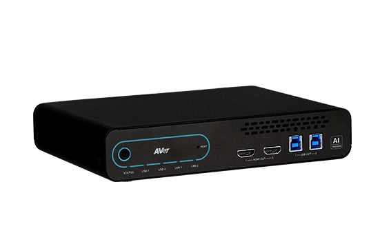 AVer MT300 – HDMI Matrix, 3× HDMI Eingang / 2× HDMI Ausgang, 4K@60 Hz, PoE, RS-232, 2× USB-B, Audioverfolgung, Schwarz