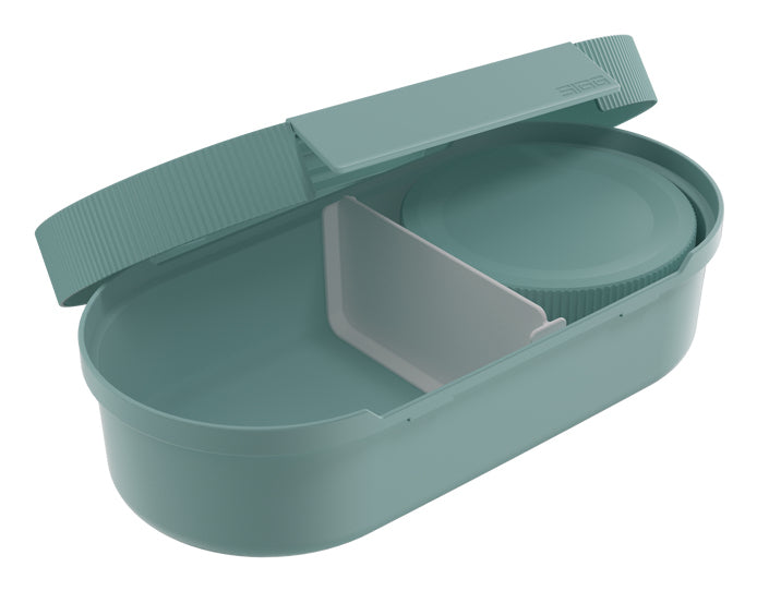 SIGG Lunchbox 1 l, 12,5 × 25 × 6 cm, Polypropylen (PP), 2 Fächer, blau