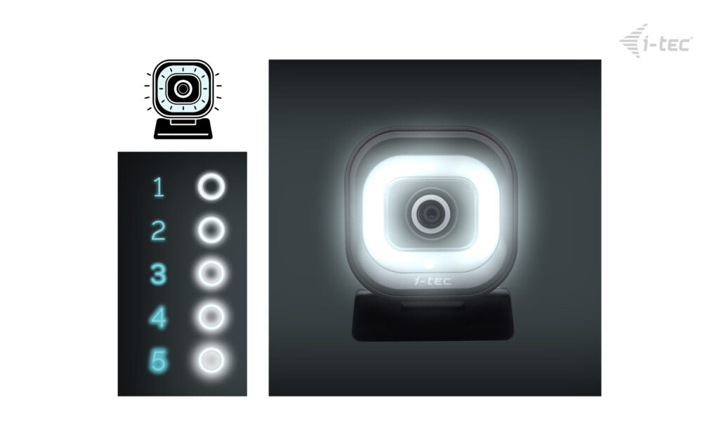 i-tec Solomon 700 Stream Webcam – 4K Ultra HD, 60 fps, USB-C