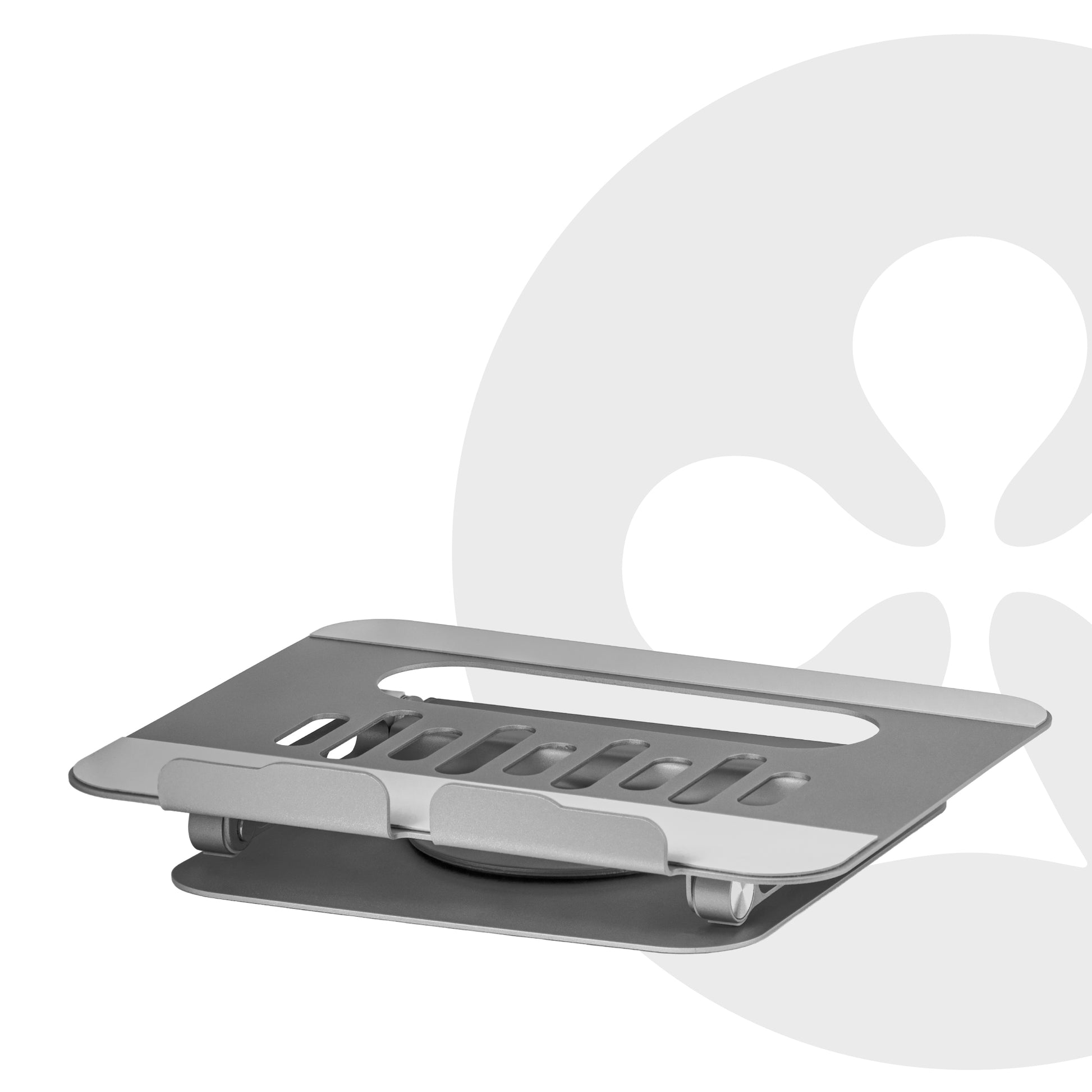CLUB3D Laptop-Ständer – bis 17,3", höhenverstellbar, mit USB-C-Hub 100 W – Grau