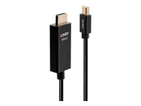 Lindy Mini DisplayPort auf HDMI Adapter, 2 m, aktiv, HDR