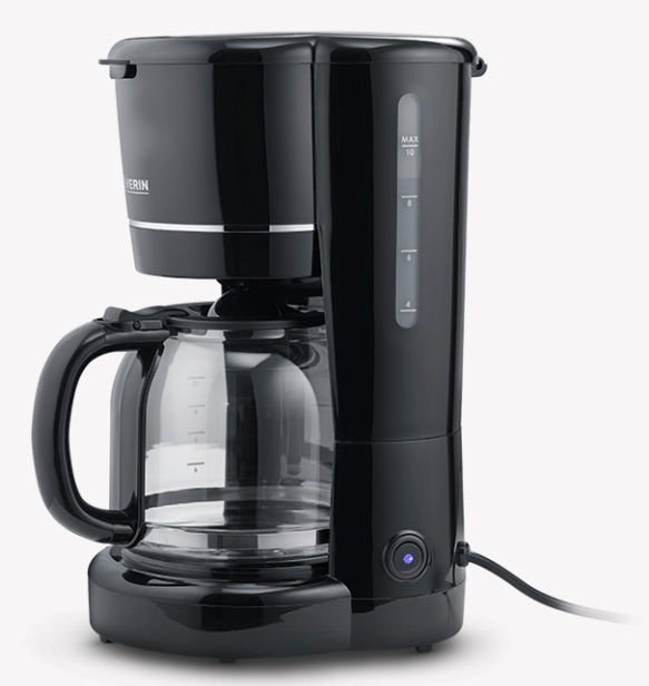 Severin KA4320 Filterkaffeemaschine – 10 Tassen, 1,25 l, Karaffe, Schwarz