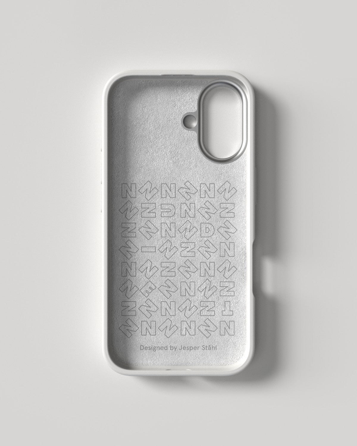 Nudient – Backcover – für Apple iPhone 16 – weiss – MagSafe-kompatibel