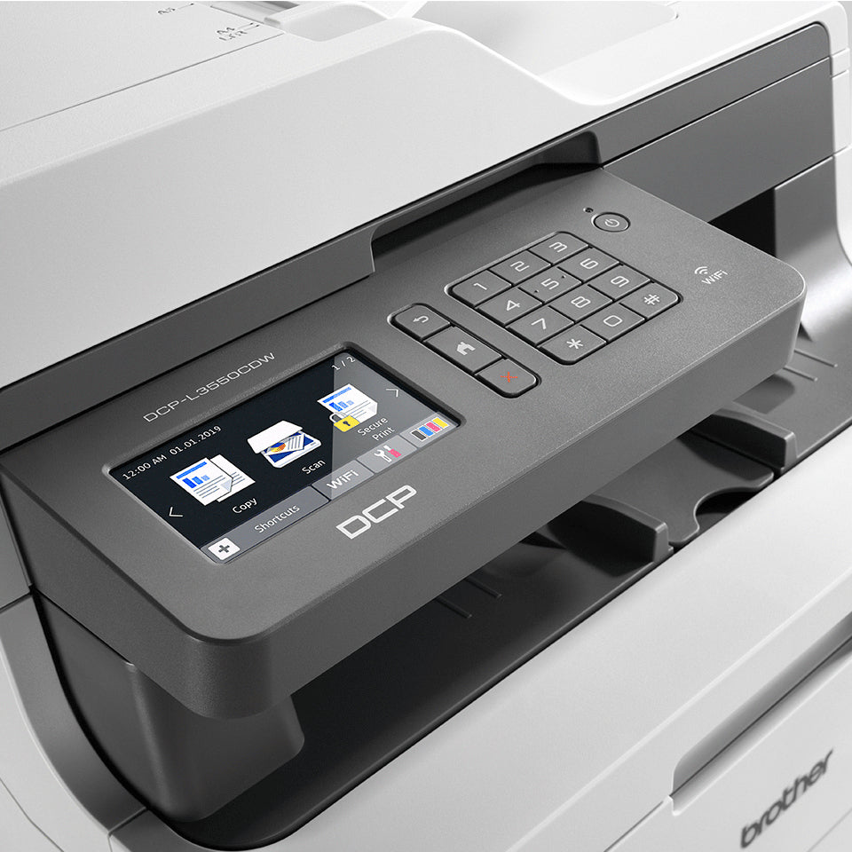Brother DCP-L3550CDW – Farbiger Laser-MFP A4, 3-in-1 – USB/WLAN – Duplex – 18 Seiten/Min. S/W, 18 Seiten/Min. Farbe