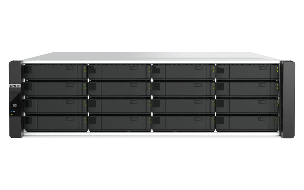 QNAP ES1686dc-R2 ES1686dc-R2-2142IT-96G NAS – SAS, 16 Einschübe, 3U-Rack