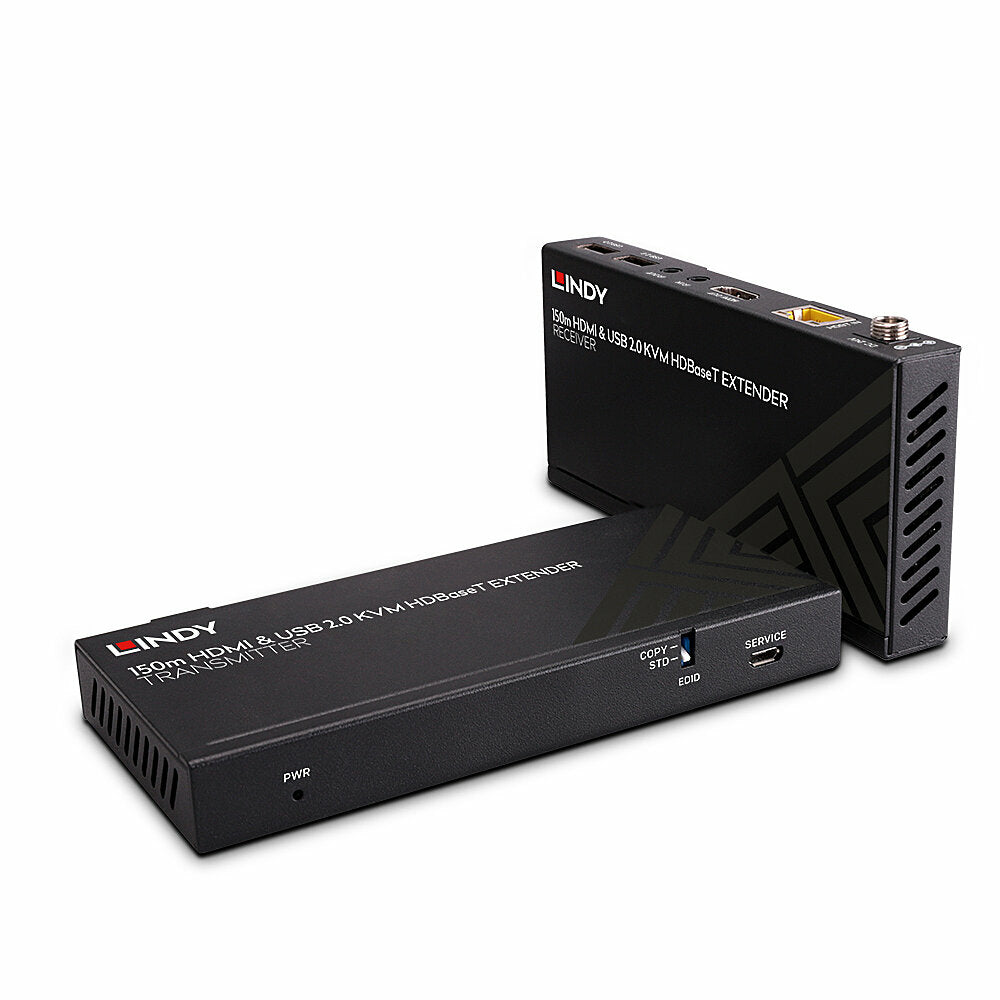 Lindy HDMI/USB 2.0 KVM-Extender über Cat6 (HDBaseT), bis 150 m, 4K (3840 × 2160)