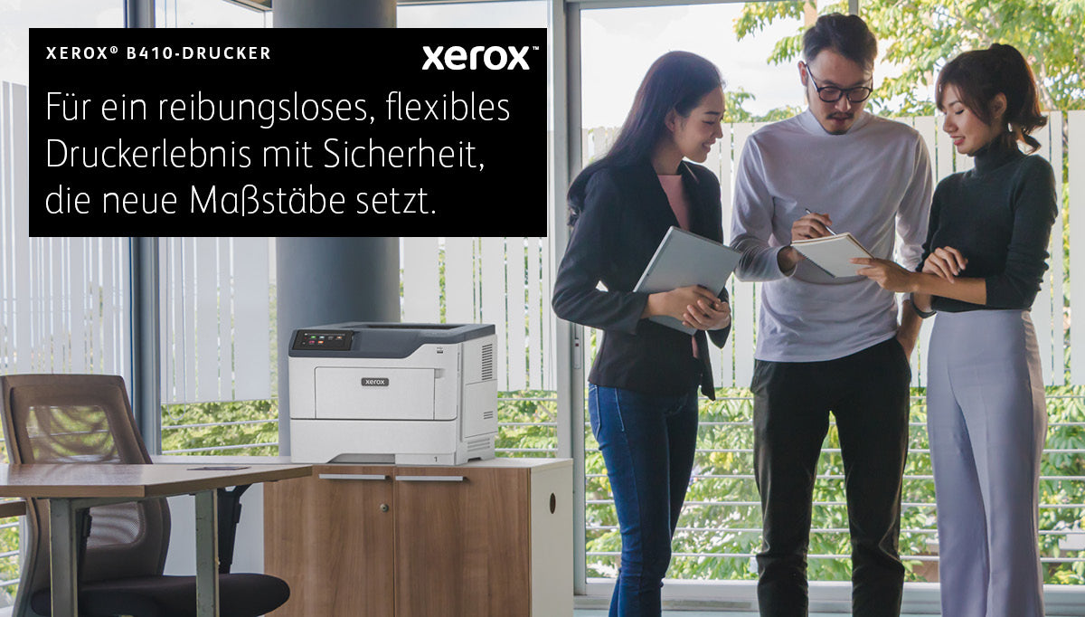 Xerox B410 – A4, 47 Seiten/Min, 1200 dpi, USB