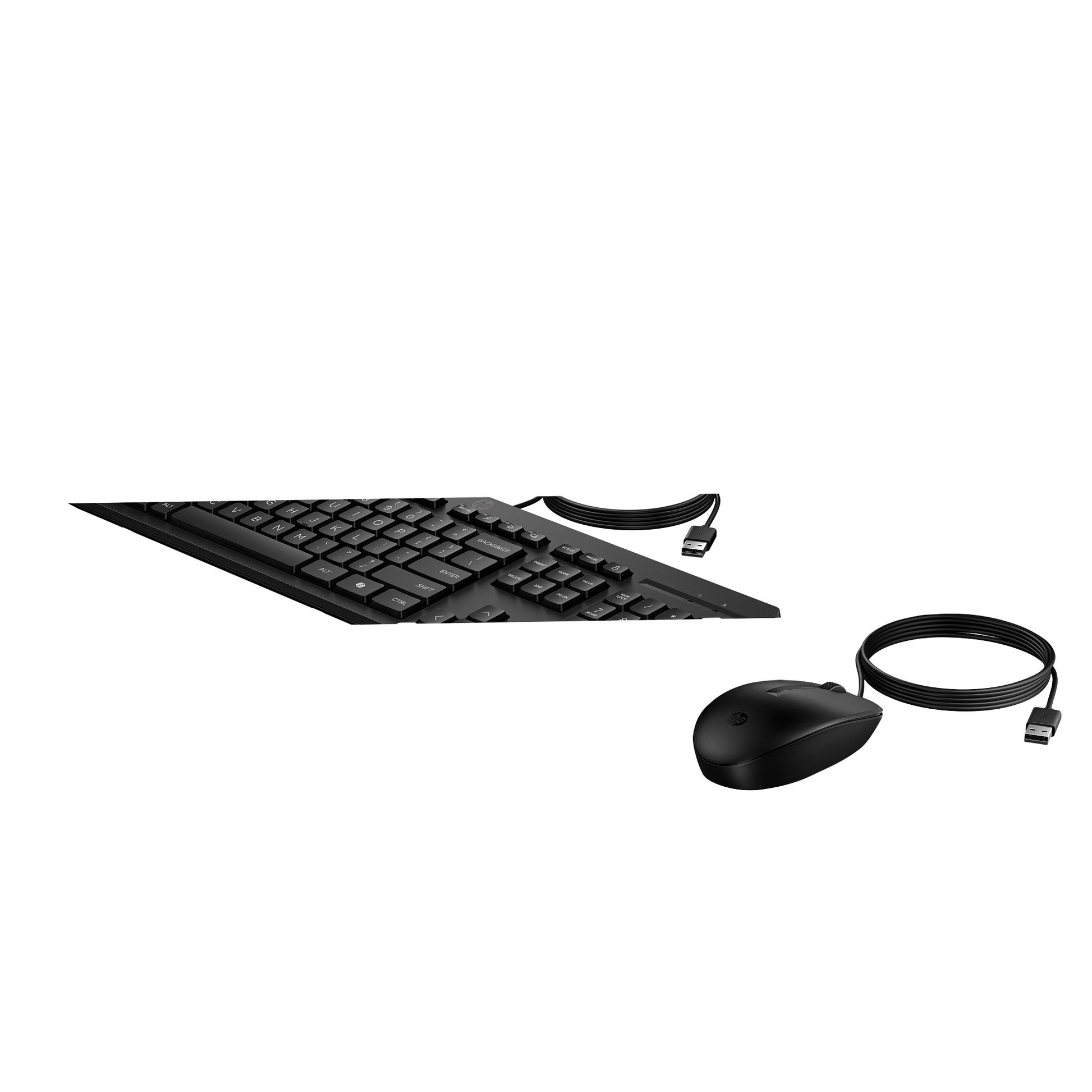 HP 225 – Tastatur- und Maus-Set – kabelgebunden, USB – schwarz