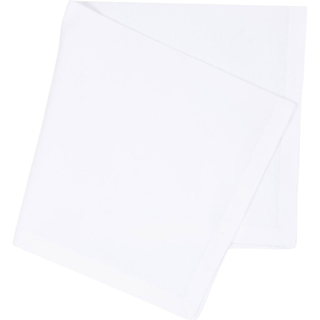 Creativ Company Stoffserviette Weiss – 42 × 42 cm, Baumwolle – 12-er-Set