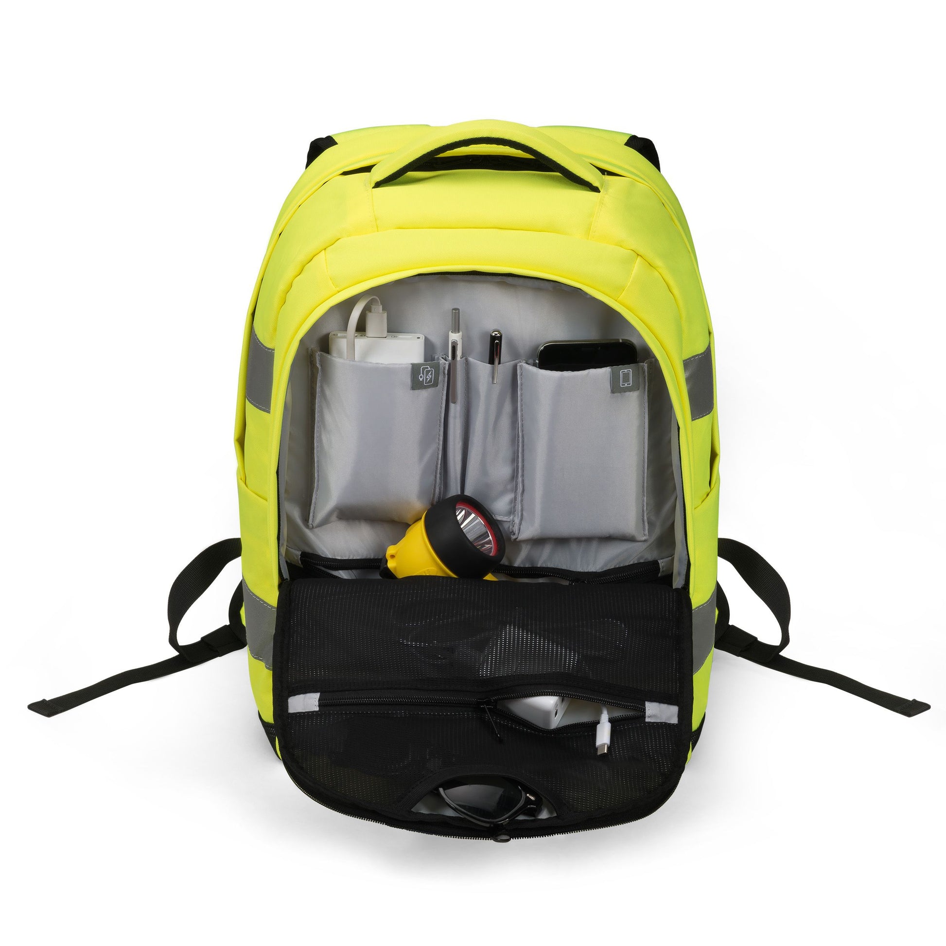 DICOTA Freizeit-Rucksack – 25 l, gelb, Hi-Vis