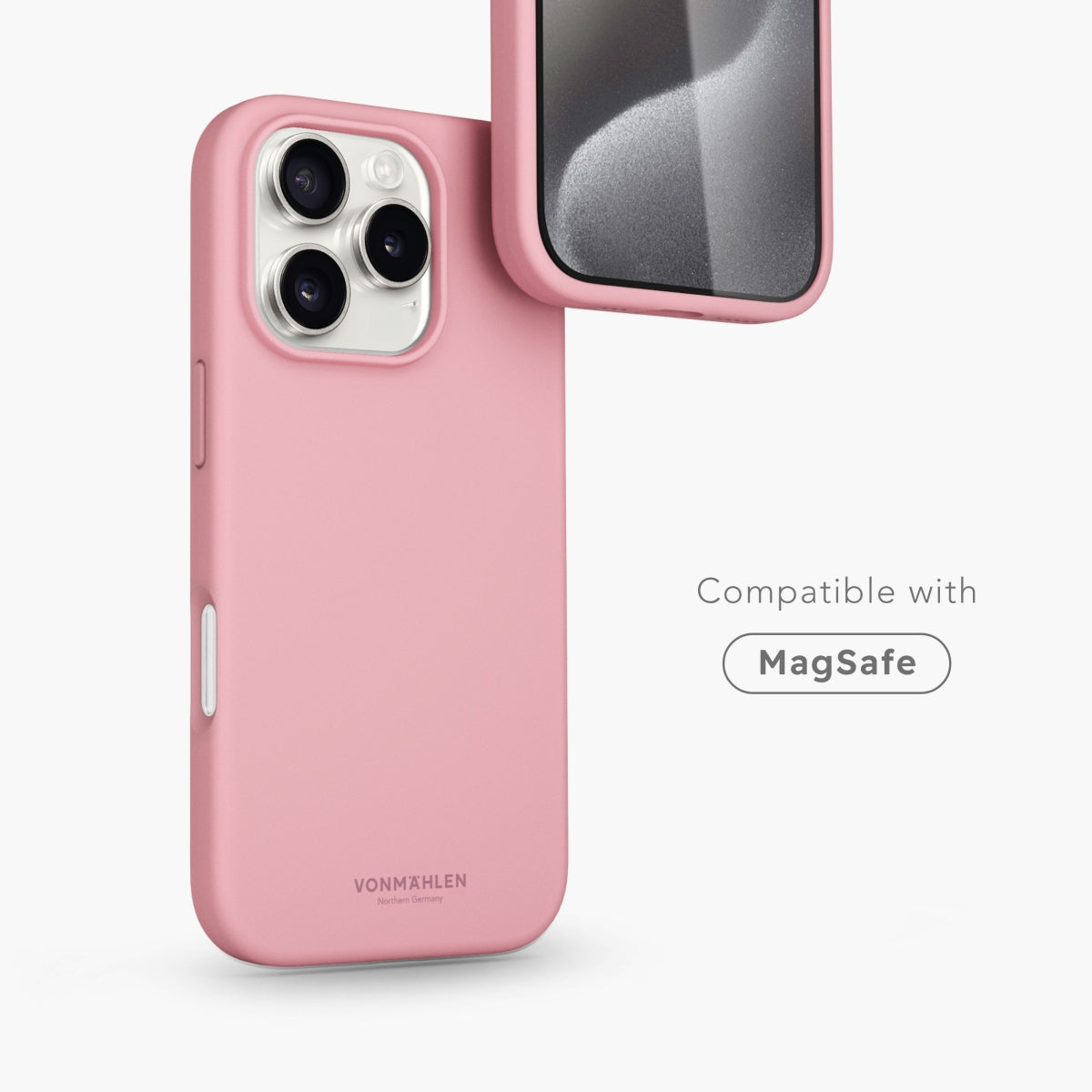 Vonmählen Backcover – für Apple iPhone 16 Pro, MagSafe, Silikon, Cherry Blossom