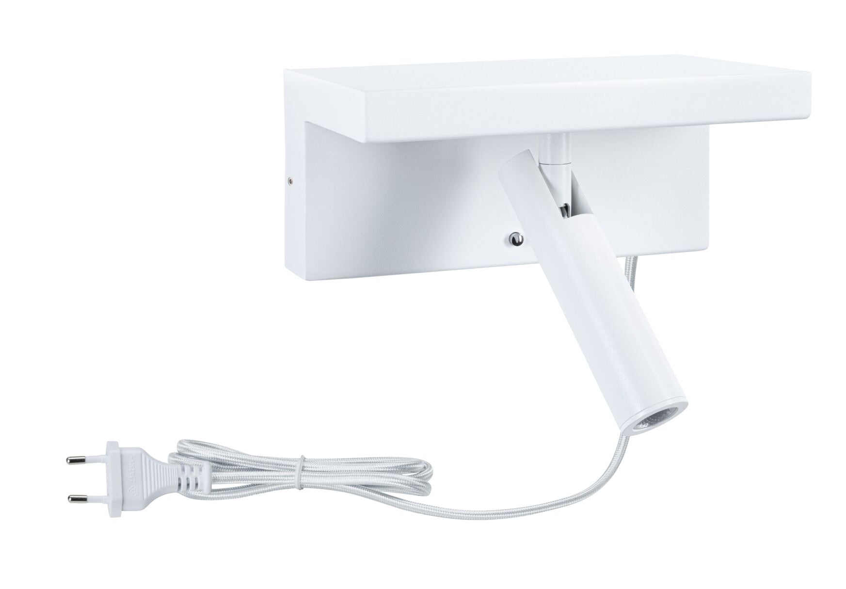 Paulmann LED Wandleuchte Jerik – 18,2 × 8,7 cm, 225 lm, 2,4 W, 3000 K, 3-Stufen-Dim, USB-C, weiss