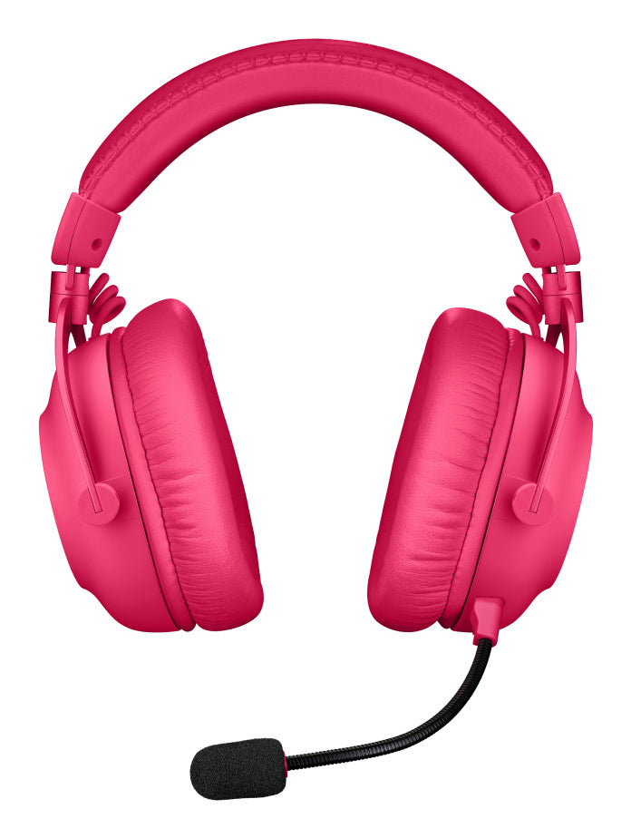 Logitech G PRO X 2 LIGHTSPEED Gaming-Headset – Over-Ear, Stereo, Kabel + BT, mit USB-A-Dongle, Magenta