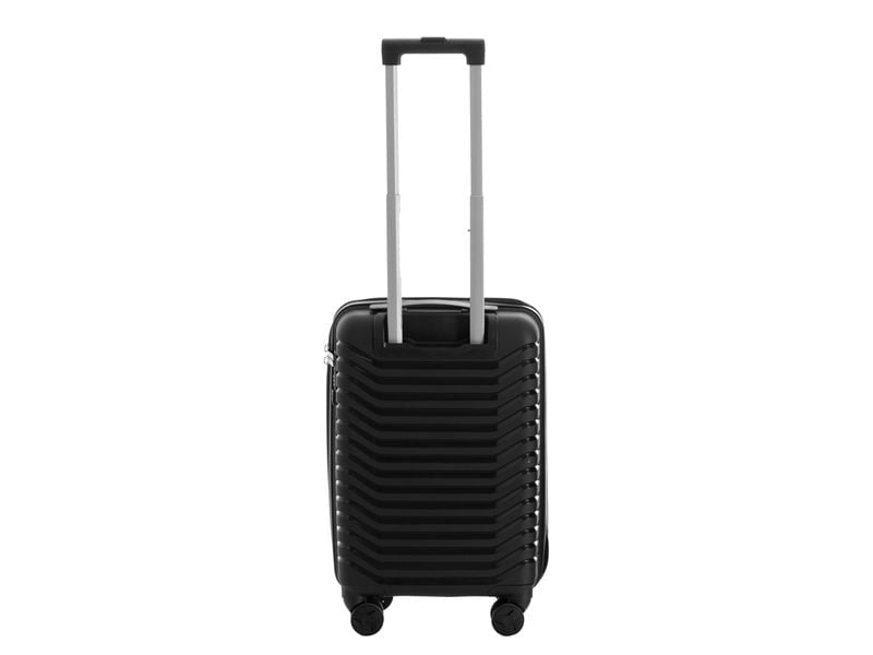 KOOR Trolley – 40 l, Hartschale, 4 Rollen, mit TSA, schwarz, 34 × 56 × 21 cm
