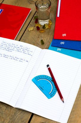 Oxford Collegeblock A4+, liniert, Spiralbindung, Karton, 80 Blatt, 4-fach gelocht, perforiert – hellgrün
