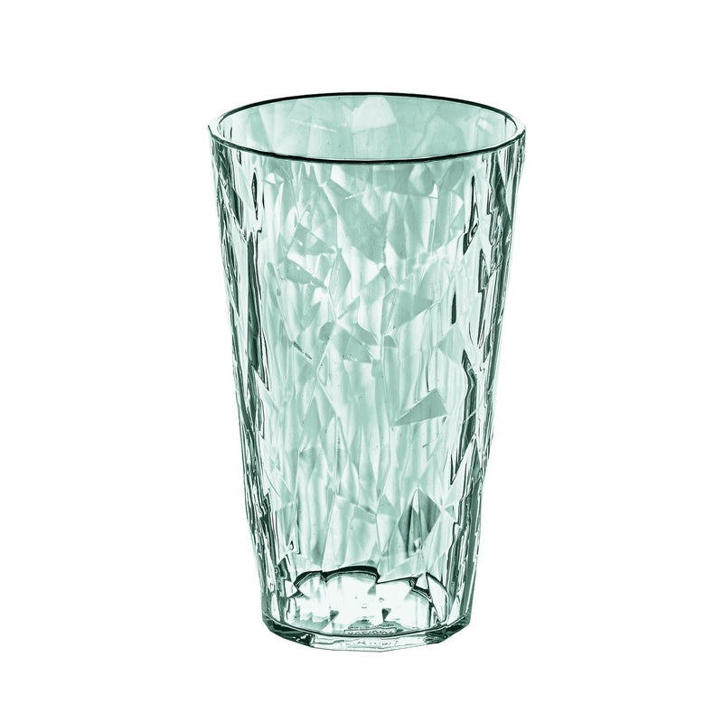 Koziol Becher Club Light L – 400 ml, Ø 8,8 cm, Kunststoff, Grün, stapelbar