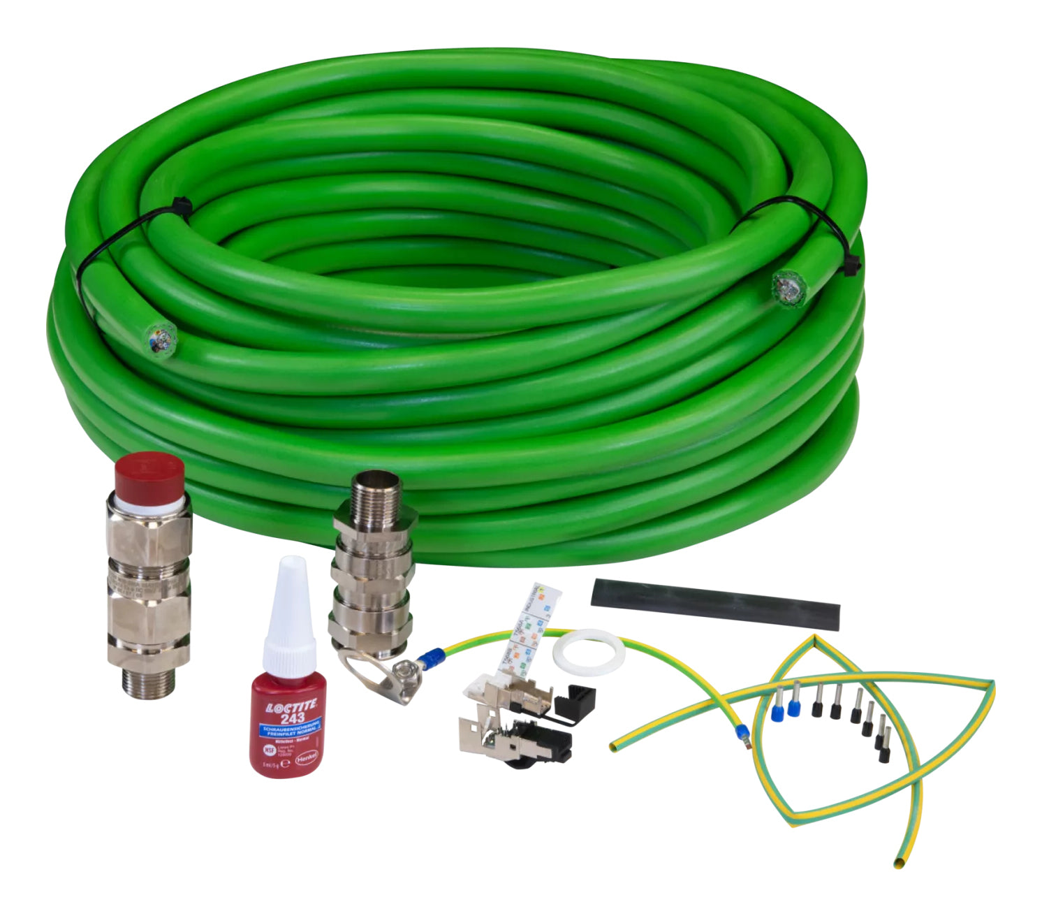 Axis ASKDP03-T Patchkabel – Crossover, 25 m, Grün, RJ-45 (männlich) – für ExCam-Serie